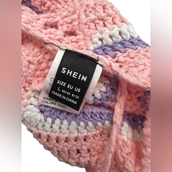 Shein women’s large knit woven top - Picture 6 of 6